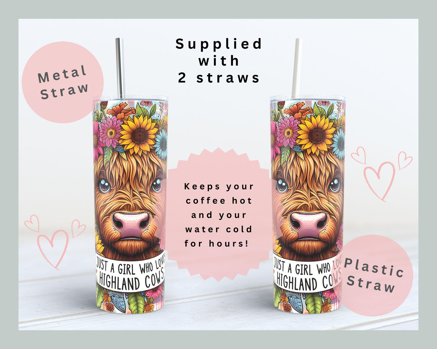 Just a Girl who loves Highland Cows Tumbler
