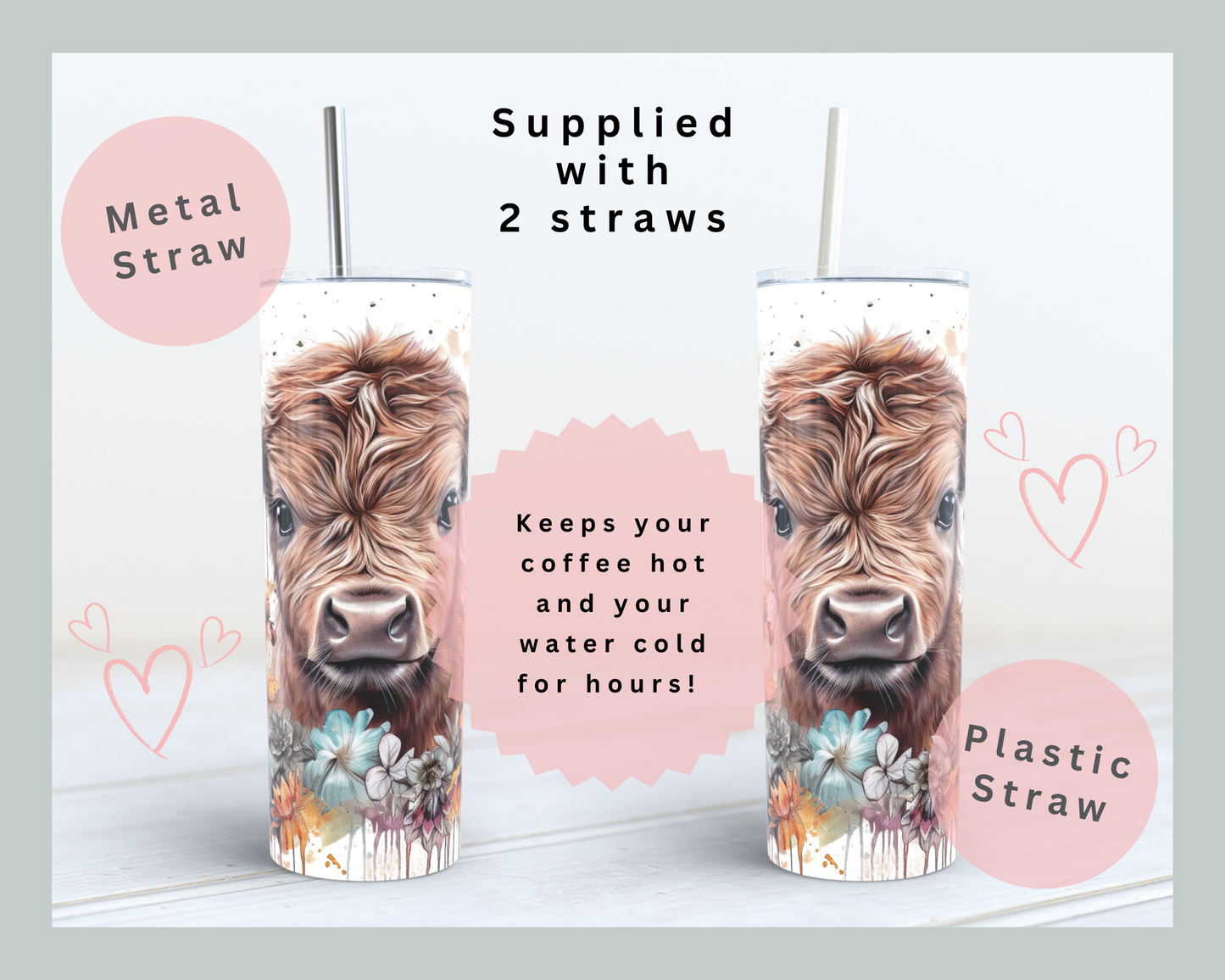 Baby Highland Cow Tumbler