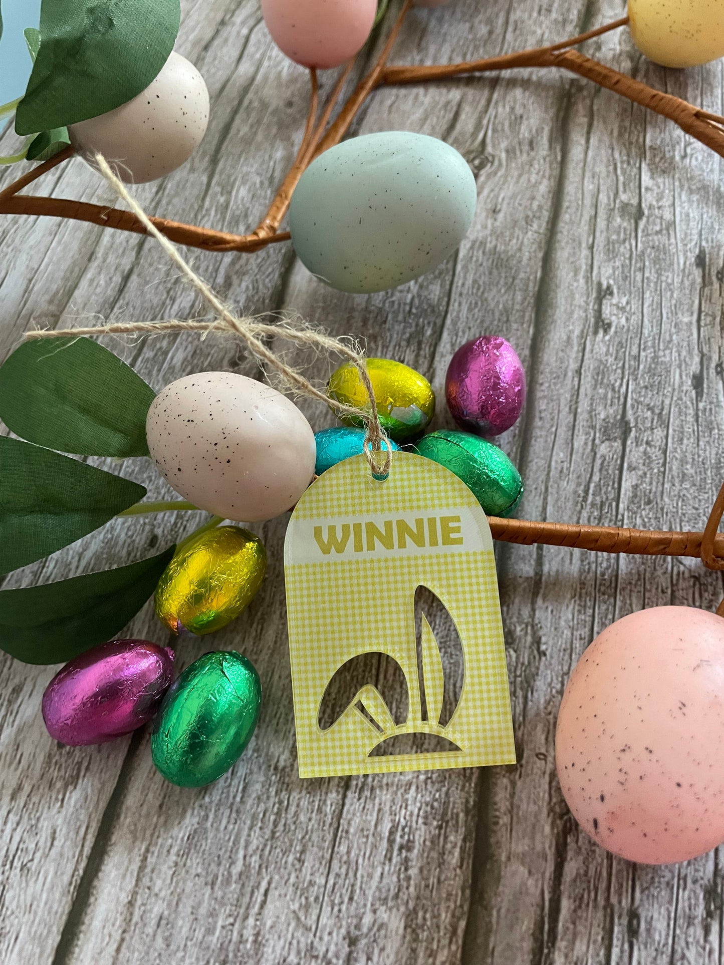 Personalised Easter Bunny Acrylic Tag
