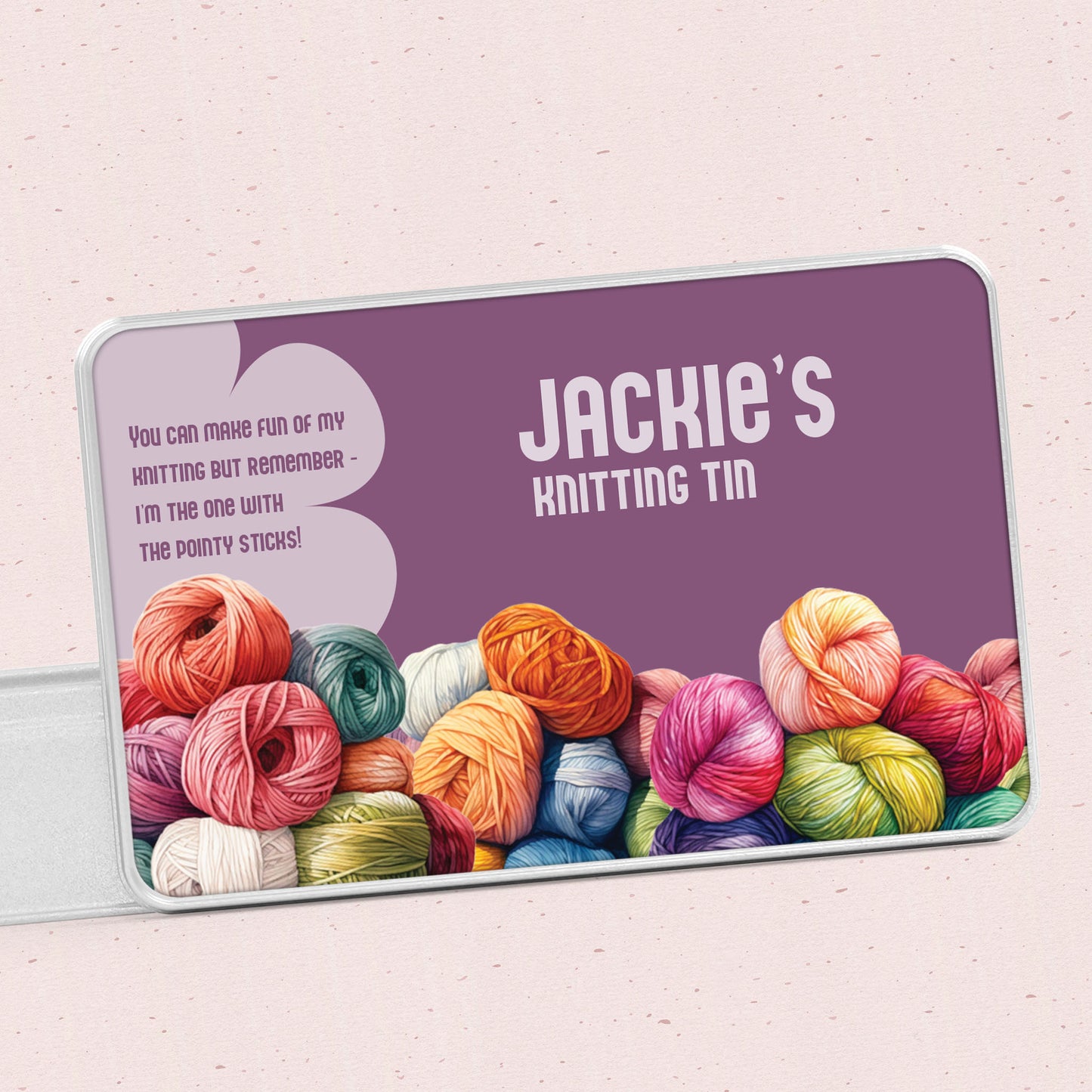 Personalised Knitting Tin