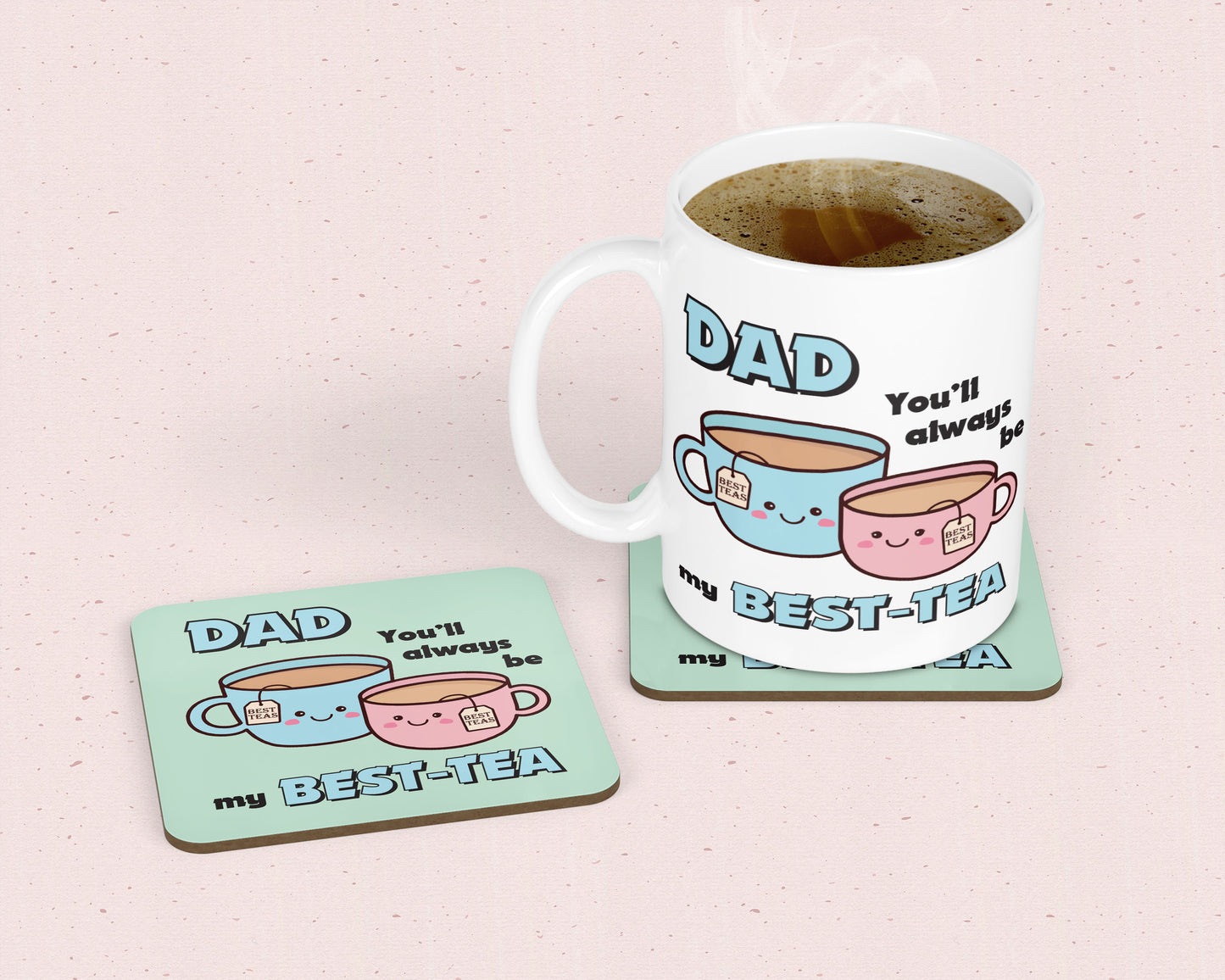 Father's Day Best-Tea Mug & Coaster Set