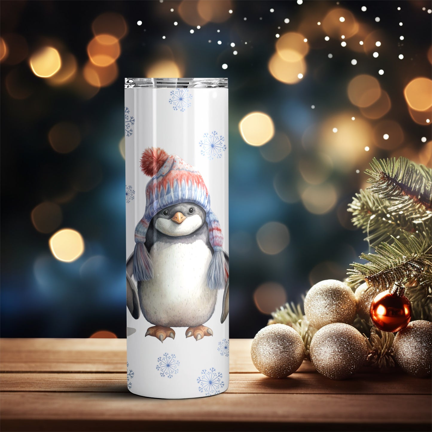 Winter Penguins Tumbler