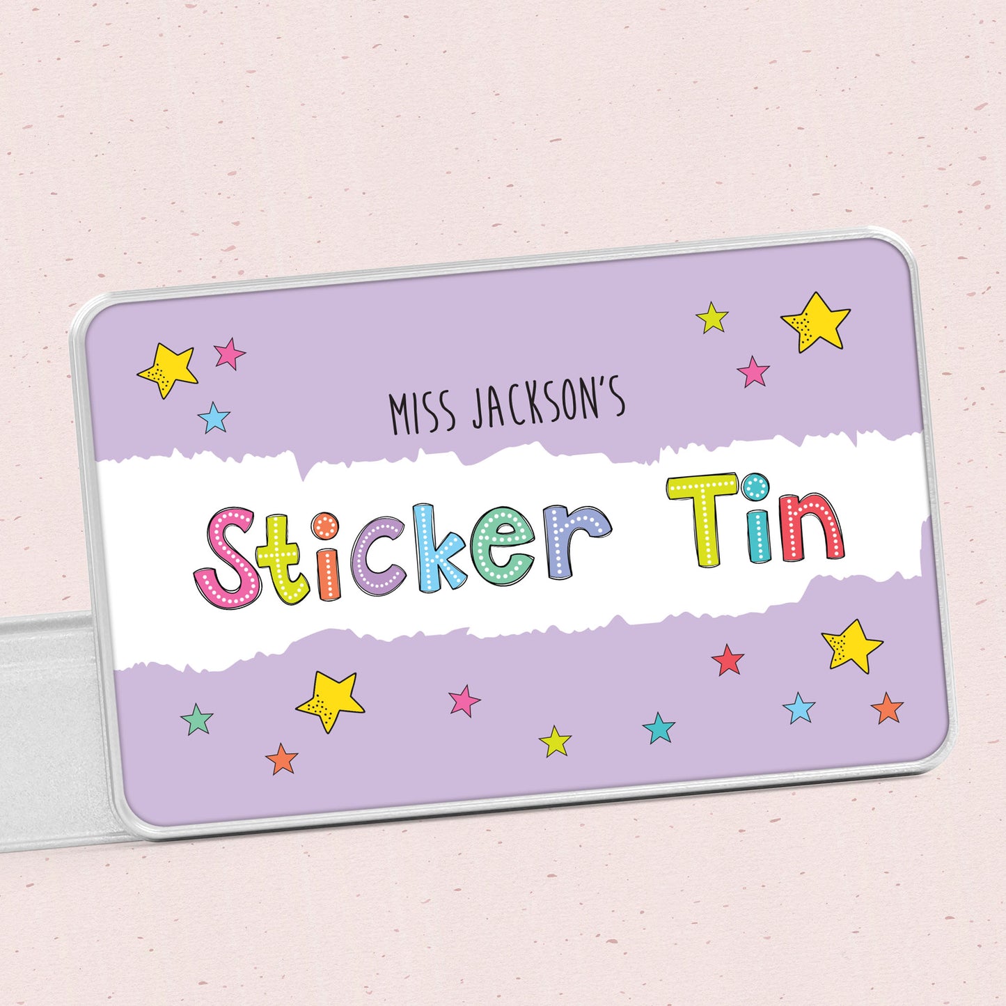 Personalised Teacher's Sticker Tin
