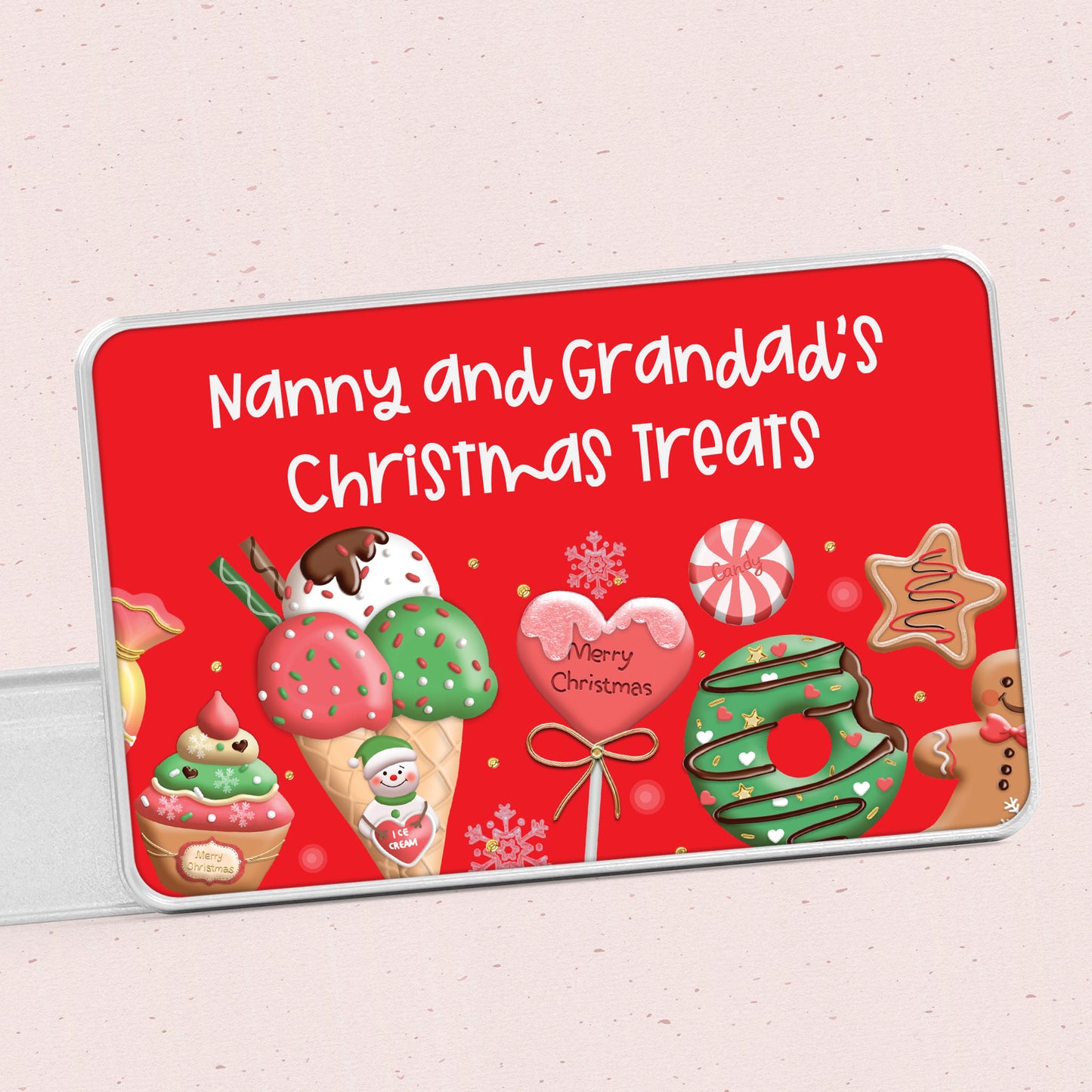 Personalised Grandparents Christmas Tin