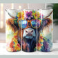 Tropical Highland Cow Tumbler