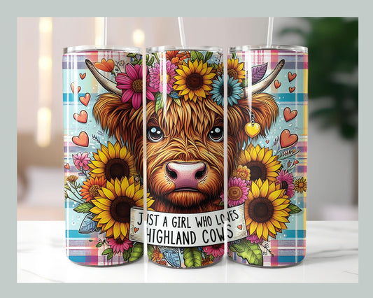 Just a Girl who loves Highland Cows Tumbler