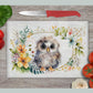 Floral Owl Glass Chopping Board