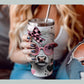 Highland Cow in Pink Sunglasses Tumbler