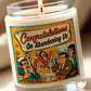 Congratulations On Abandoning Us – Funny Retirement Candle Label