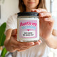Birth Announcement for Auntie - Personalised Candle Label