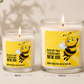 Buzz Off New Job Candle Label