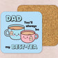 Father's Day Best-Tea Mug & Coaster Set