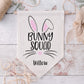 Personalised Bunny Pennant Flag: Bunny Squad