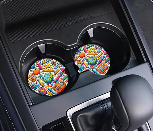 Teacher Car Coasters