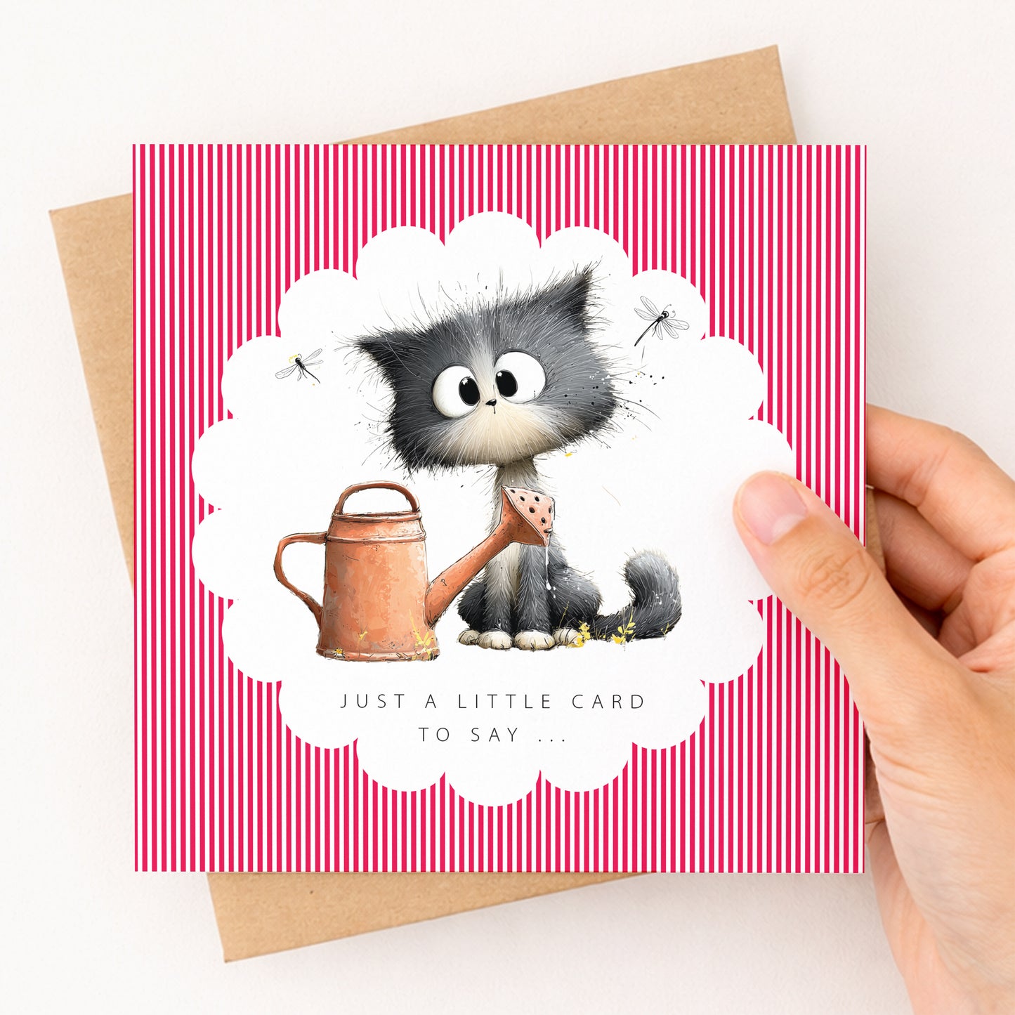 Just a Little Card to Say… Cute Cat Greeting Card