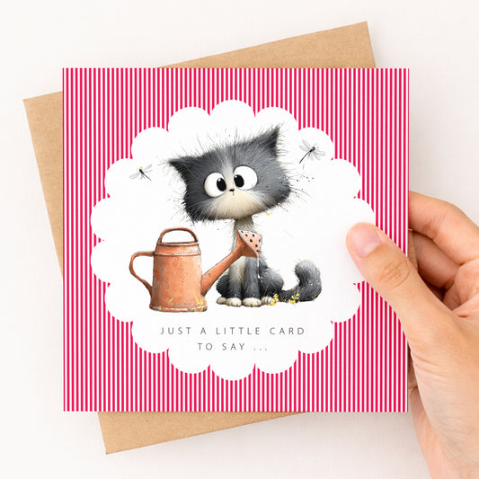 Just a Little Card to Say… Cute Cat Greeting Card