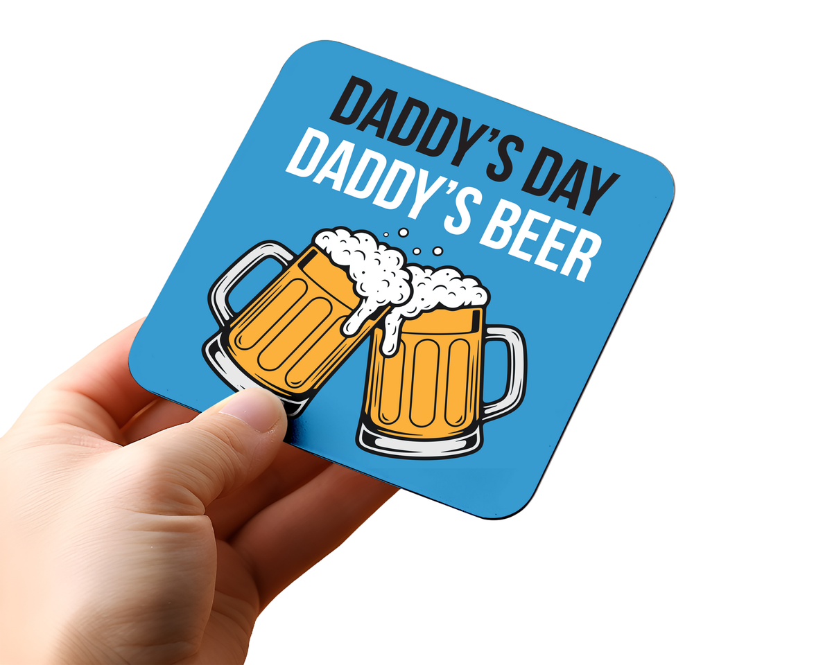 Daddy Beer Drinks Coaster