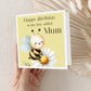 Bee and Daisy Birthday Card for Mum