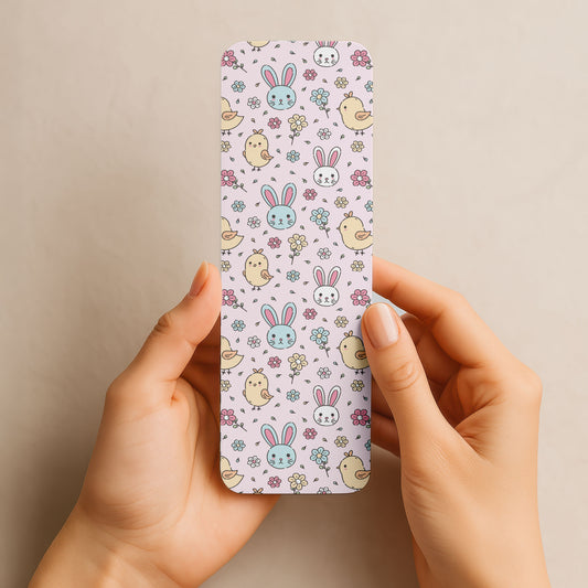 Metal Bookmark: Easter Bunnies and Chicks