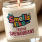 Festive Shenanigans - Funny Christmas Candle Label