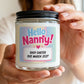Hello Nanny Pregnancy Announcement - Personalised Candle Label