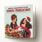 Nail Technician Christmas Card, 148 x 148mm, Blank Inside for Own Message, Funny Festive Thank You from Client