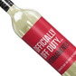 Funny Retirement Wine Label