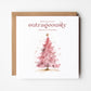 Fabulous Pink Christmas Tree Card