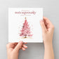 Fabulous Pink Christmas Tree Card