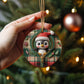 Cute Penguin Acrylic Christmas Hanging Ornament