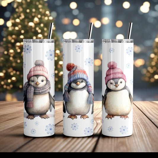 Winter Penguins Tumbler