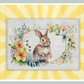 Floral Rabbit Chopping Board
