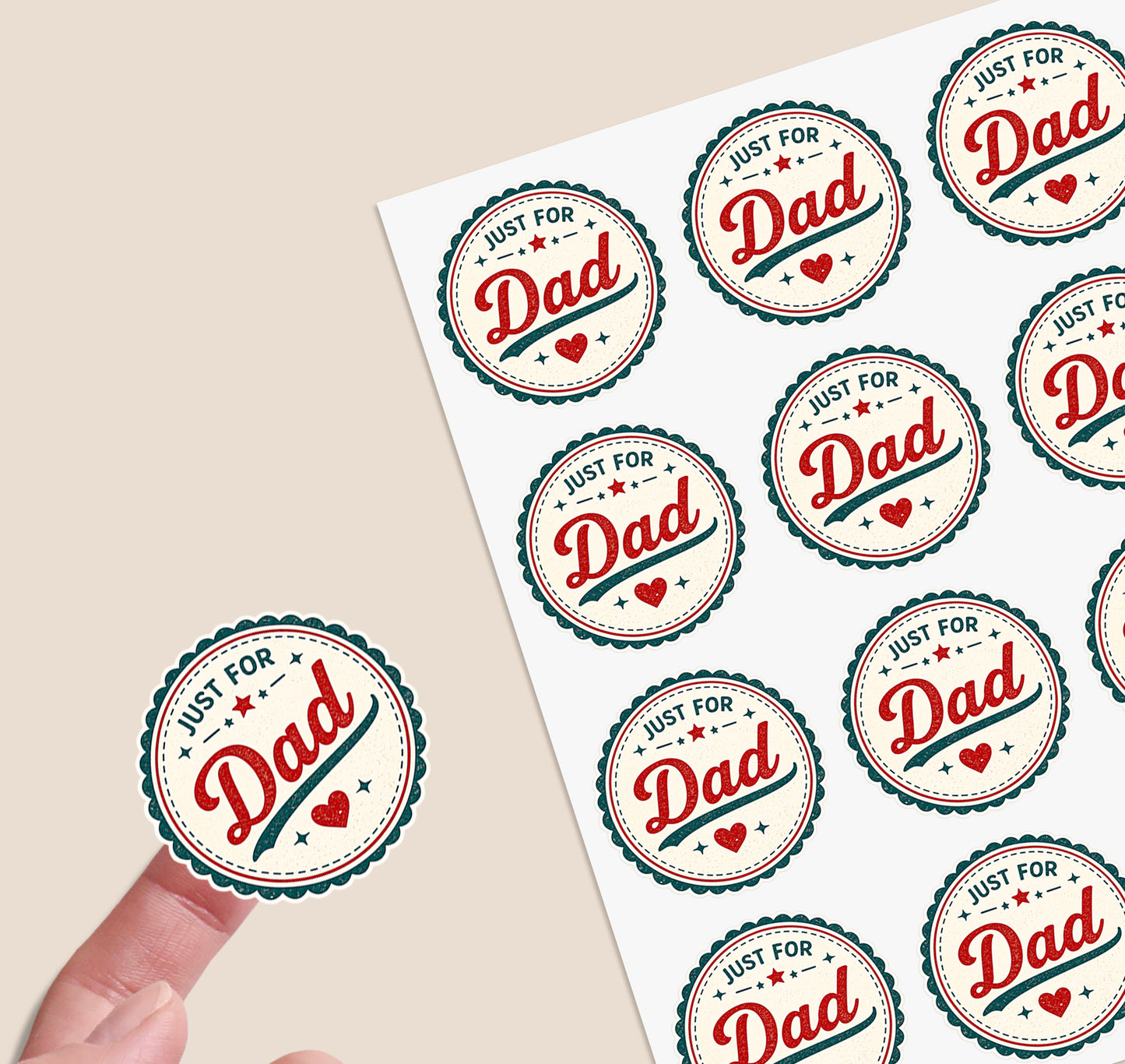Retro Dad Stickers