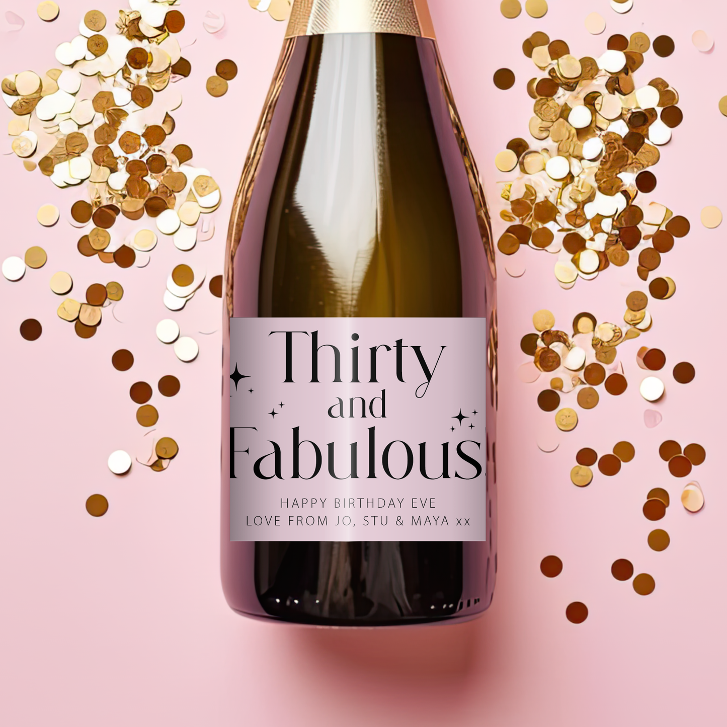 Personalised 30th Birthday Wine Label