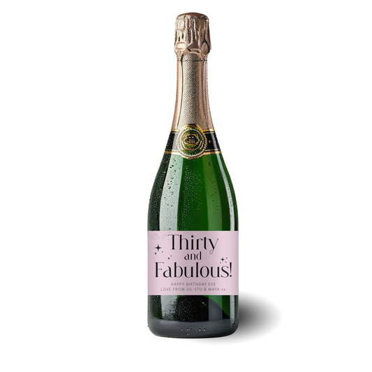 Personalised 30th Birthday Wine Label