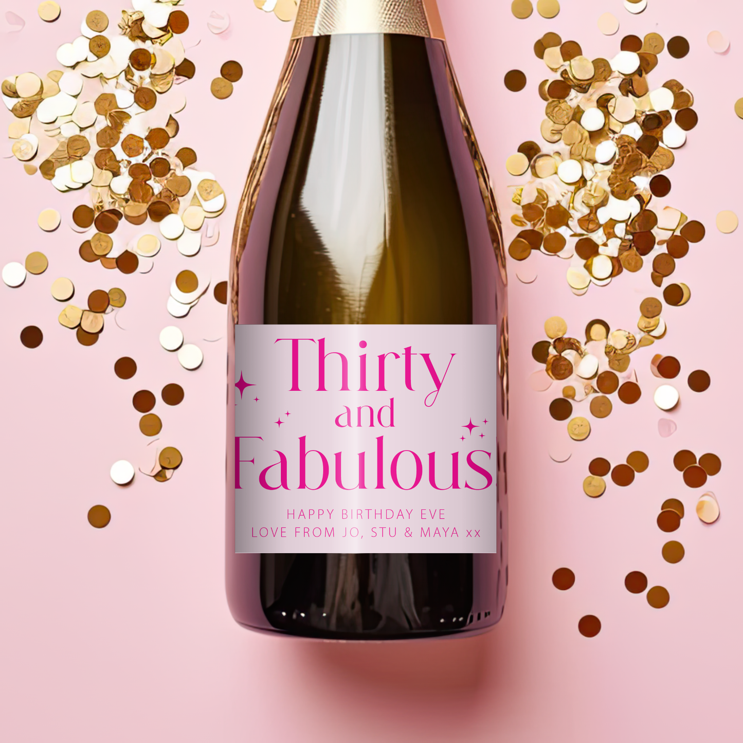 Personalised 30th Birthday Wine Label