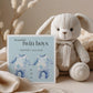 Personalised Twins Baby Boy Card: New Arrival Announcement, Welcome to the World
