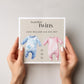 Personalised New Baby Card: Twins, Boy, Girl, Welcome to the World