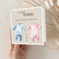 Personalised New Baby Card: Twins, Boy, Girl, Welcome to the World