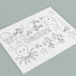 Children's Personalised Wedding Colouring Activity Mat