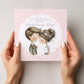 Quirky Bride and Groom Wedding Card