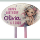 Personalised Fairy Acrylic Cake Topper