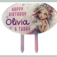 Personalised Fairy Acrylic Cake Topper