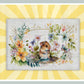 Floral Mouse Glass Chopping Board